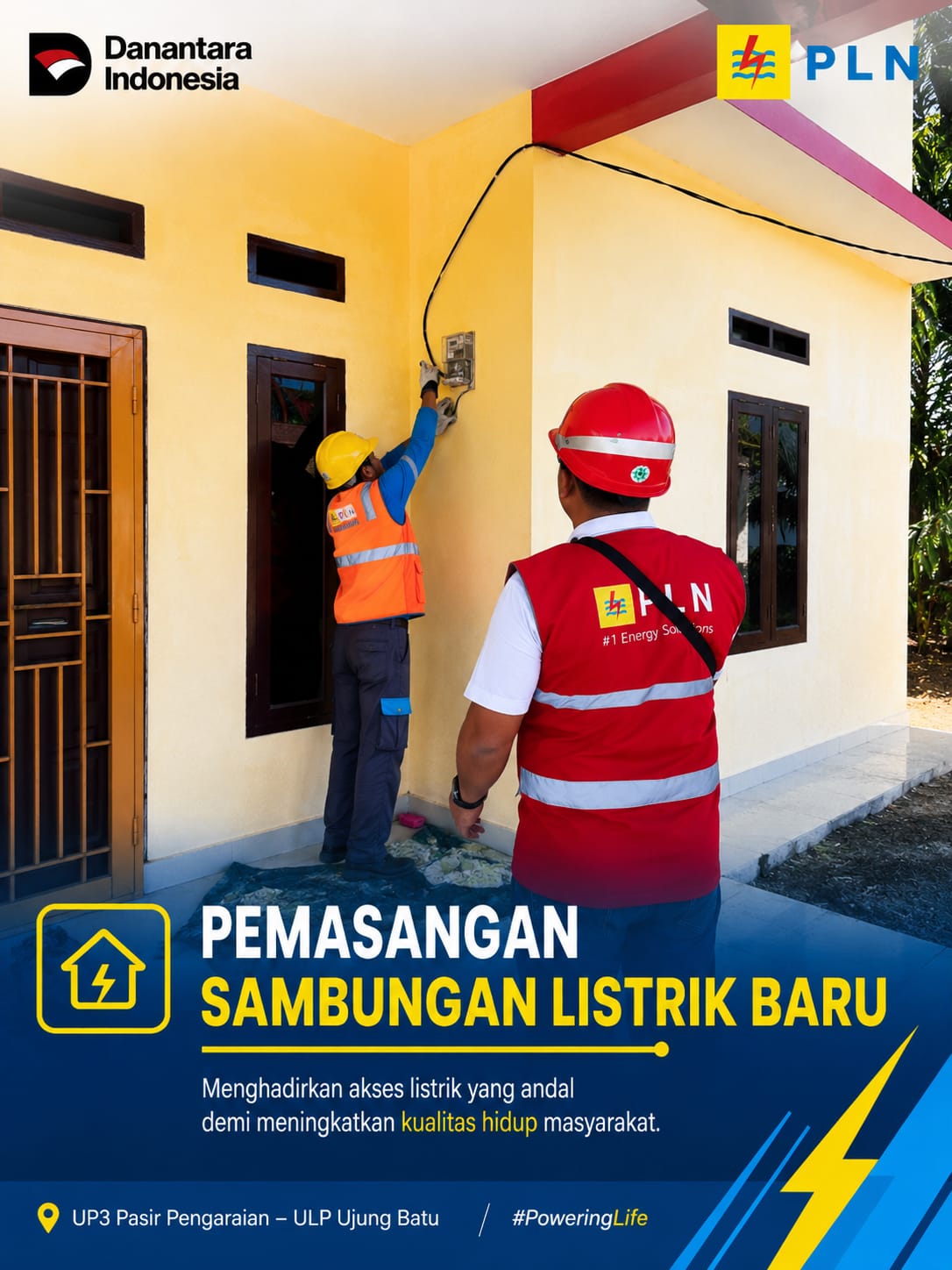 Poster pemberitahuan pemeliharaan jaringan